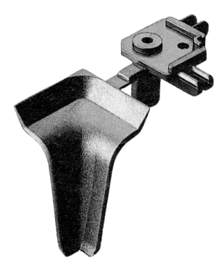 Plastic 90° internal corner bracket. 